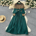 French high-end elegant sequin & beaded patchwork bodycon dress - women's  new arrival, chic pleated maxi dress