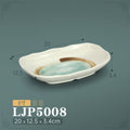 New gold inlaid with jade ljp5008