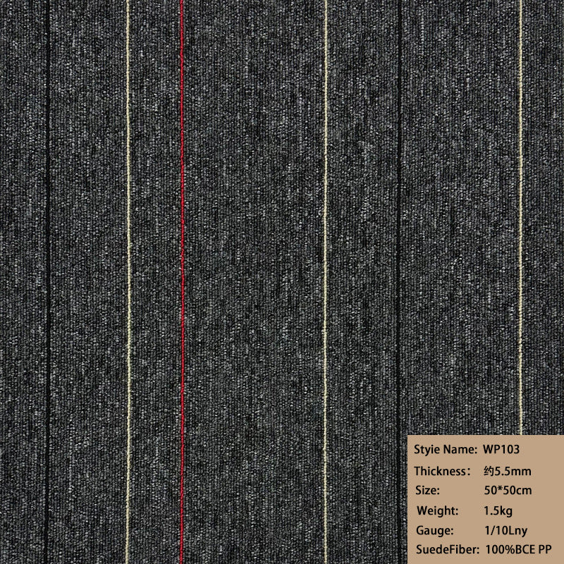 Wangpu factory direct sales carpet office commercial polypropylene environmental-friendlyplaid patchwork carpet sound insulation floor mat carpet