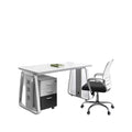 Saint li office desk - modern minimalist workstation for employees, computer desk with screen partition