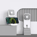 2026 cross-border desktop foldable mini fan, handheld usb high-velocity outdoor power bank neck fan - japanese & korean style