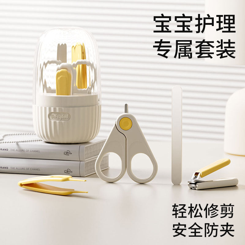 Shield dad anti-pinch baby nail clippers set - portable nail clippers & file for infants and children