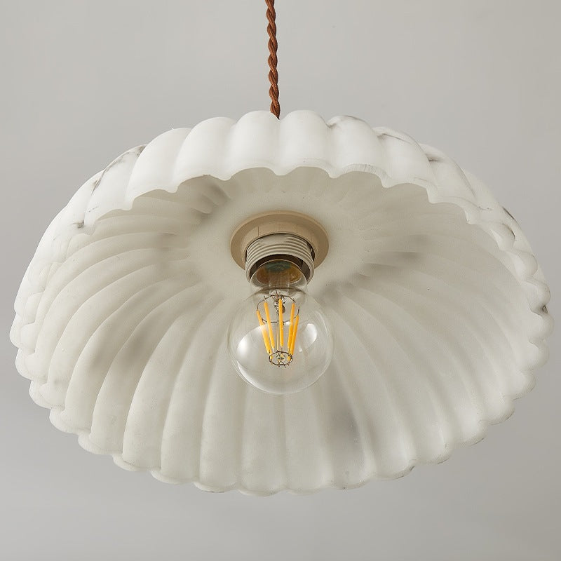 French chic restaurant pendant light -  new arrival: high-end, atmospheric lighting with a faux marble, retro dining room table lamp fixture
