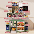 Kids play house kitchen toy scene suitartificial spray kitchenware cooking cooking stir-fry tableware table wholesale