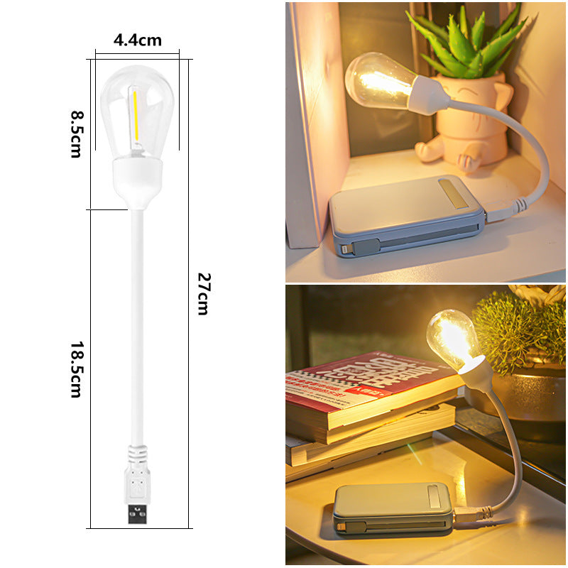 USB plug-in folding tungsten wire night light eye protection learning creative gifts dormitory desk student reading night light