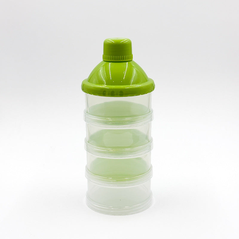 Newborns go out portable transparent multi-layer milk powder box removable baby large-capacity milk powder grid maternal and infant products wholesale