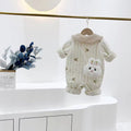 Baby clothes rompers autumn and winter thin cotton clothes fashionable cartoon princess baby girl's onesies outing crawling suit trendy