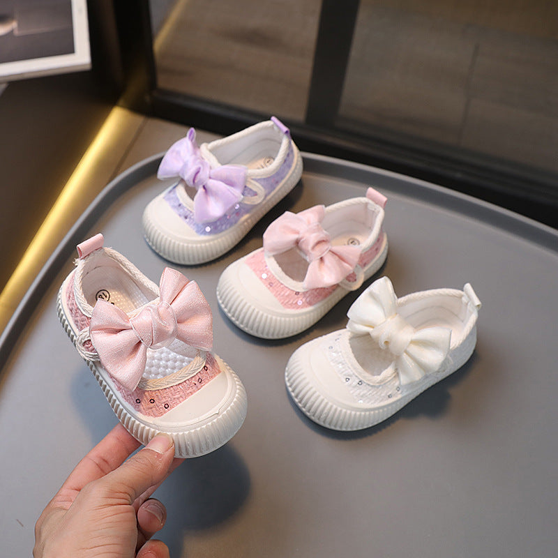 Kids' canvas shoes -  spring/autumn new collection - girls' casual shoes - korean style baby canvas shoes - square toe - ages 1-3