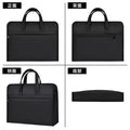 Oukeqi satchel business large-capacity document bag oxford cloth information bag logo conference briefcase zipper type