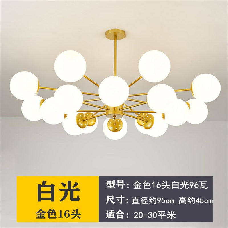 Nordic led pendant light - modern minimalist style for living room,  new arrival, bedroom main light, gold magic bean lamp