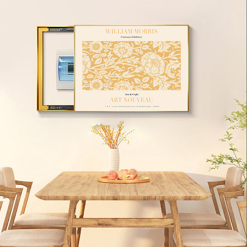 Nordic wind meter box decorative painting niche art distribution box blocking mural weak electric box power switch hanging painting