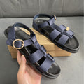 Summer new arrivals: women's satin flat sandals - commute, casual, outdoor, fashionable, thick-soled, color block beach sandals