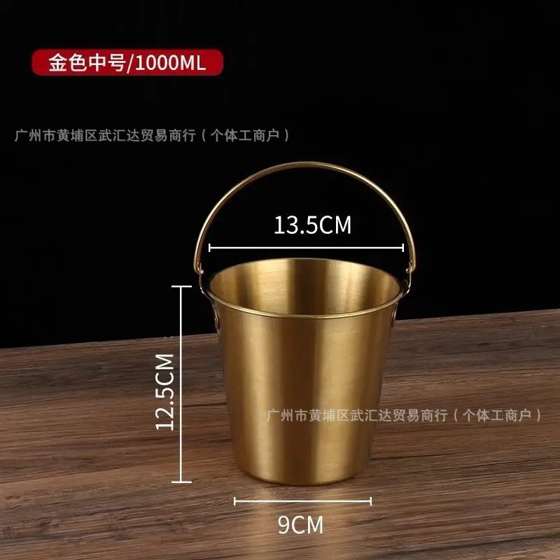 304 stainless steel popcorn bucket, chicken golden bucket, fried stall, tiger head bucket, ice bucket, stainless steel