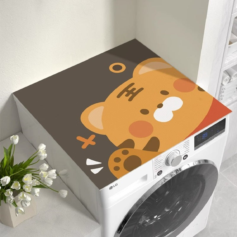 Washing machine cover, refrigerator dust cover, waterproof sun protection cover, coffee table bedside table, no-wash leather mat