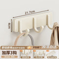 No-drill adhesive clothes hangers, wall-mounted hooks, self-adhesive hooks for entryways, bathroom damage-free hooks
