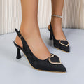 Exportfrencheasiest for match pattern high heels new arrivalclassy sense elegance metal buckle casual women's high heel sandals