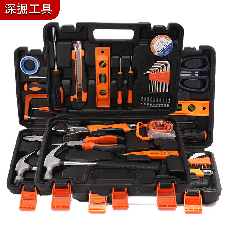 M size medium comprehensive combination toolbox Car emergency tool set Household carbon steel hardware tools 30 series