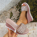 summer new arrival: women's wedge heel slippers for cross-border e-commerce. plus sizes available. 0.67cm heel height difference. wholesale options available. dropshipping to  and
