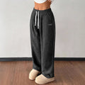 autumn/winter new arrival: women's relaxed fit drawstring solid color pocket casual pants - perfect for cross-border e-commerce on  (us & europe)