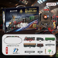 Retro steam train track suitartificial electric track train model toy cross-border nostalgic model