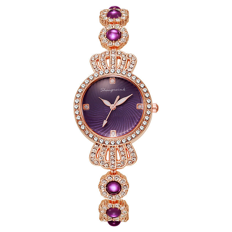 Tiktok live chalcedony bracelet watch crown jewelry fashion women's watch quartz watch dropshipping