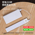 Ultra-thin smart motion sensor led light - magnetic self-adhesive strip for wardrobe, rechargeable wine cabinet & cabinet lighting