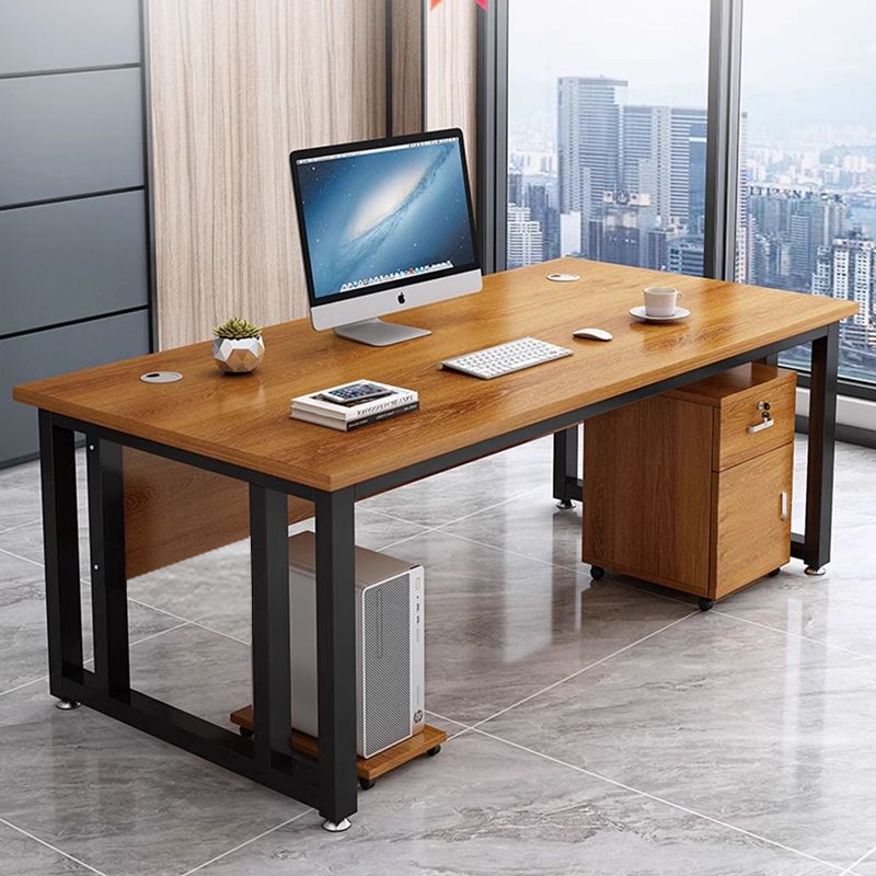 Minimalist modern executive desk set - commercial office furniture for business leaders, includes desk and chair combination