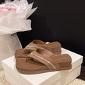 thick sole pig nose fairy outwearfashion flip flops 2026 new style with skirt heightening beach shoes wholesale