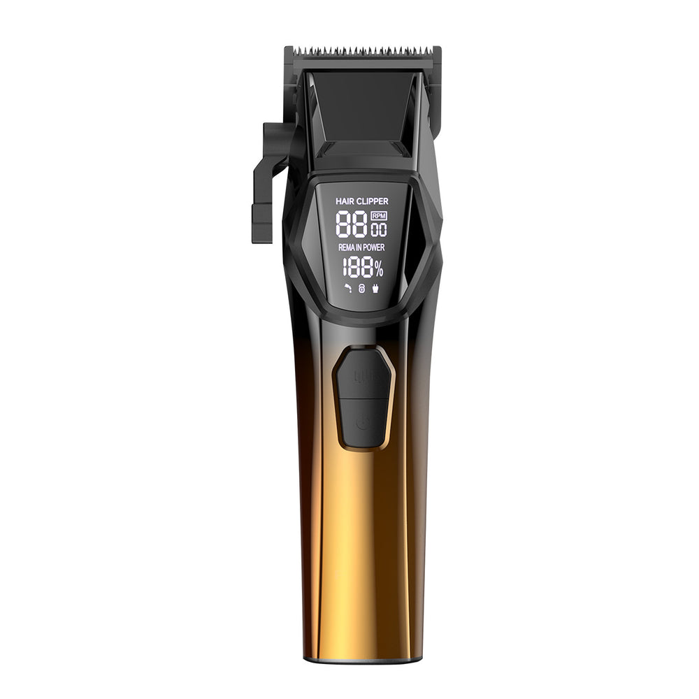 Customized cross-border all-in-one electric hair clipper set with digital display, multifunctional home hair cutting kit, usb fast charging hair trimmer