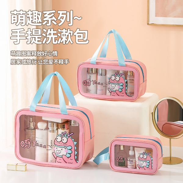 Beilian cartoon cosmetic bag portable large capacity lipstick skin care product storage bag travel portable toilet bag wholesale