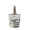 Oil painting style handbag cute print shoulder bag outdoor portable tote bag cartoon student canvas bag wholesale