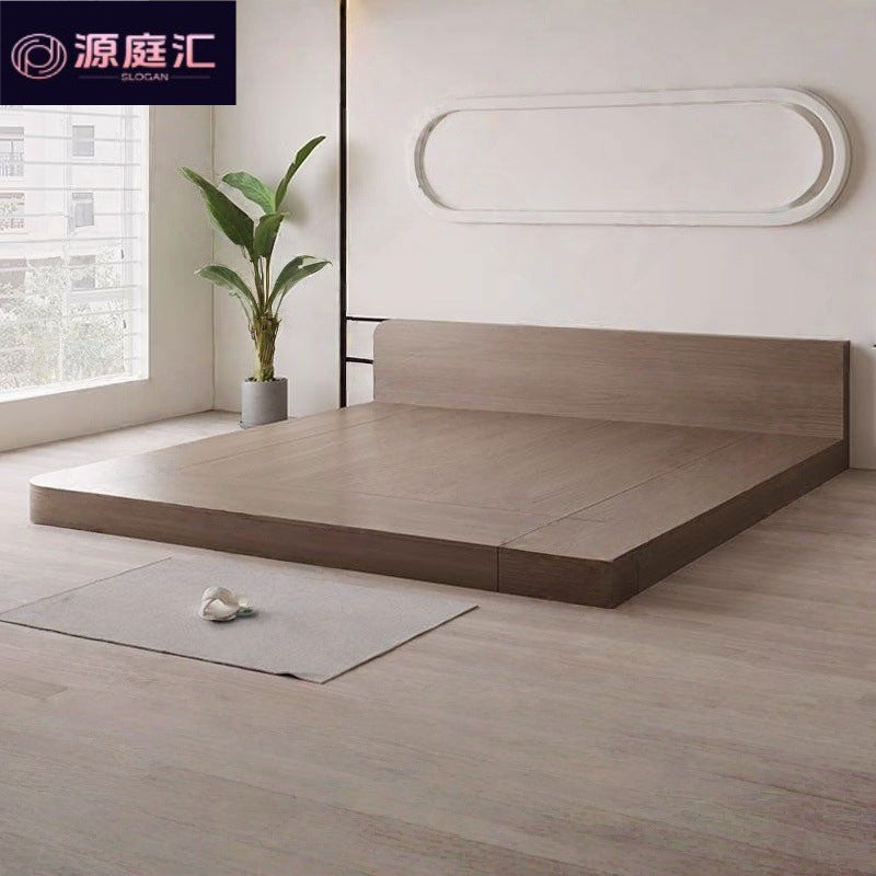 Solid wood tatami floor floor bed modern normcore japanese styleaccessible luxury floor bed low bed multifunctional bed board