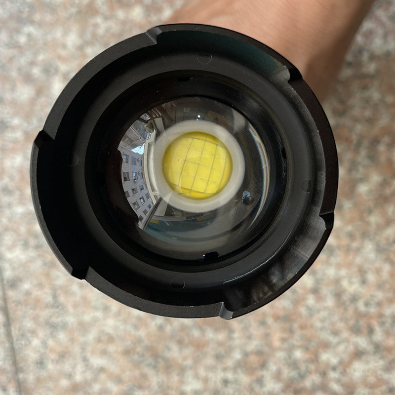 Cross-border strong light XHP-160USB charging high power telescopic zoom hot-selling power display flashlight