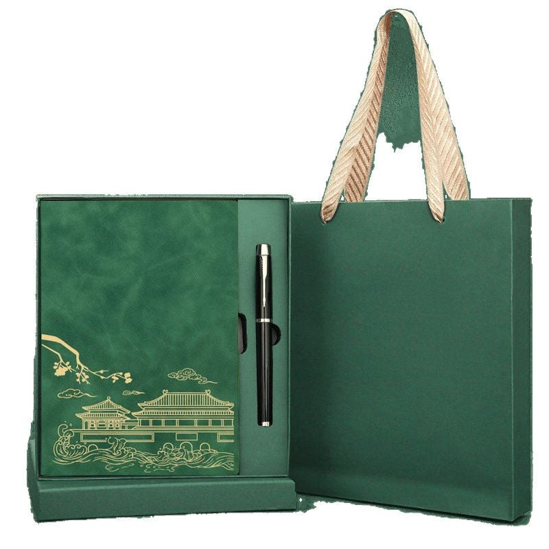 Notebook set gift box High value college entrance examination adult gift Notebook Birthday Guofeng Company gifts Holiday benefits