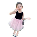 Summer new arrival: solid color korean style trendy girls' short-sleeve dress - available in three colors - kids' princess dress