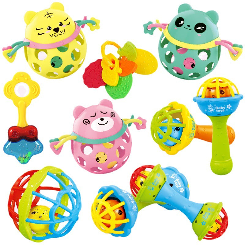 Baby claw ball rattle fitness soft glue hand rattle, baby toothpaste infants and toddlers 0-1 years old educational toys wholesale