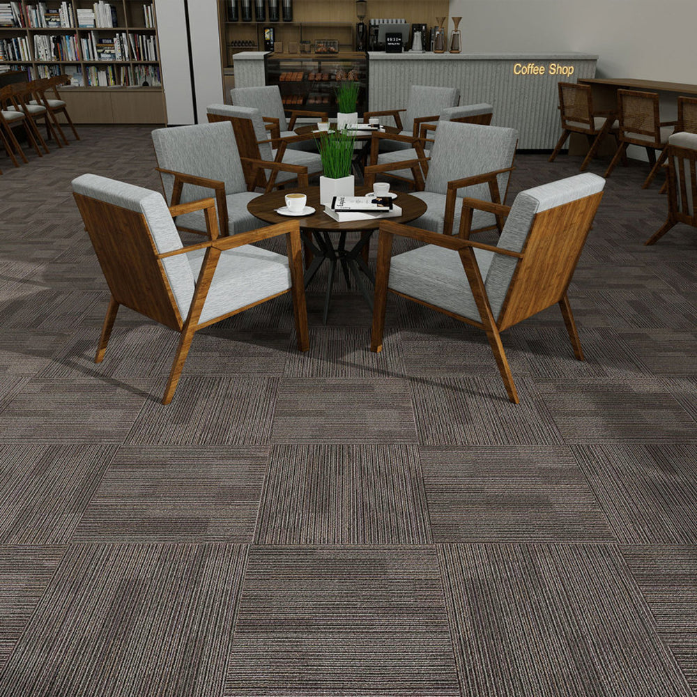 Wangpu factory direct sales carpet office commercial polypropylene environmental-friendlyplaid patchwork carpet sound insulation floor mat carpet
