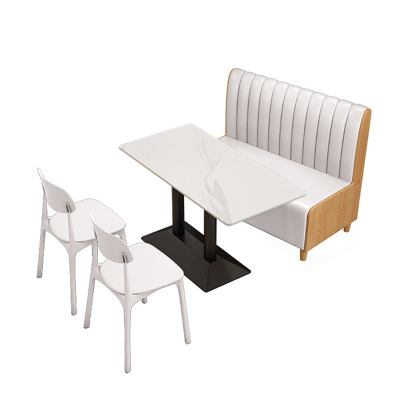 Company staff canteen catering snacks fast food restaurant dining table and chair commercial combination powder shop noodle shop restaurant restaurant school