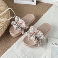Floral print women's sandals - fairycore style, summer outdoor wear, trendy ins style, 2024 new fashion, height increasing platform beach sandals