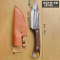 Camping style knife, mongolian handle meat knife, multi-purpose pocket knife, hand-pulled meat, meat cutting, meat deboning knife, multi-functional knife set