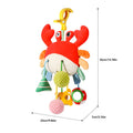 bed bell baby toy crab pumping bed hanging rattle soothing hanging ornament stroller cartoon pendant