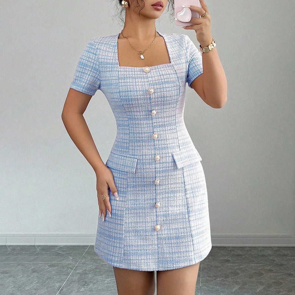 fashion  spring new product hip covering dress women's elegant work clothing