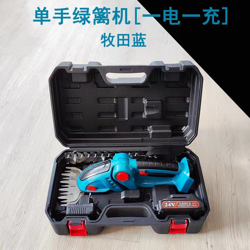 For homelithium battery handheld hedge trimmer mini electric hedge trimmer lawn mower fence shear trimmer pruning shears tool