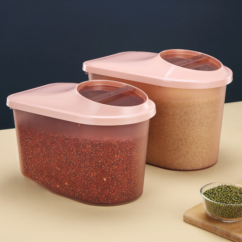 Kitchen Japanese-style rice bucket, grain storage box, household sealed insect-proof and moisture-proof rice bucket 10kg food grade