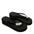 Amazon's 2025 summer best selling slippers women's fashion outwear easiest for match flip flops beach five-pointed star thick sole flip flops