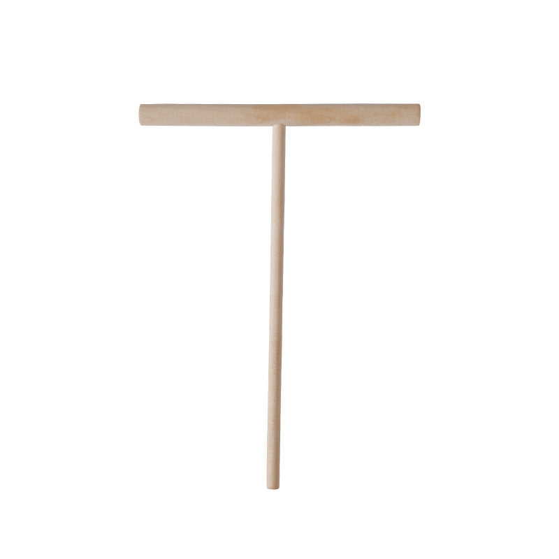 Pancake fruit rake round head bamboo dragonfly baking tool t-shaped omelette batter pancake scraper spatula cross-border