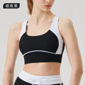 Spring/summer high-waisted activewear set for women - color block, open back, body-hugging, barely-there feel yoga set with running shorts - gym & yoga apparel