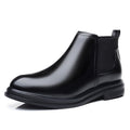 premium plus size pointed-toe chelsea boots - business casual men's boots - british style slip-on leather boots - dropshipping available