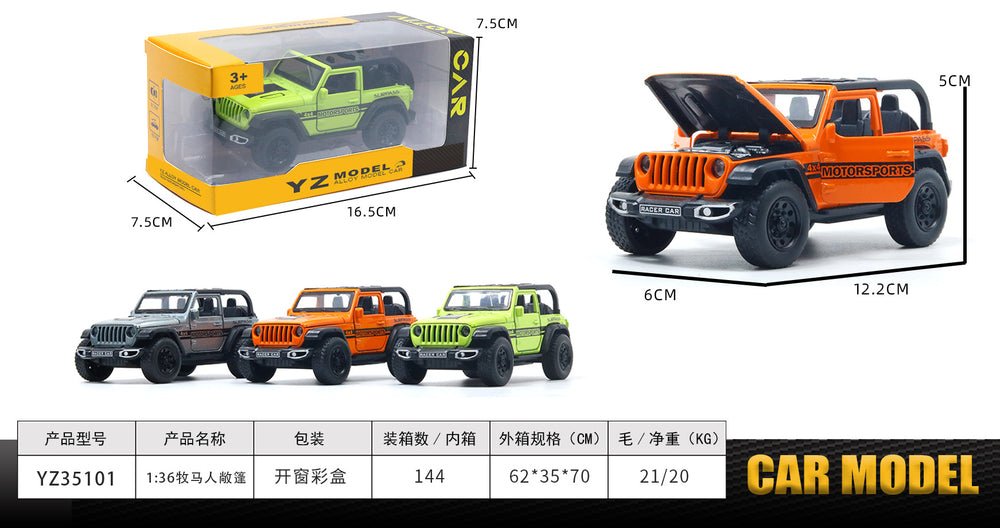 1:43 cross-border alloy car toy car pull back artificial model car model toy car car wholesale car toy