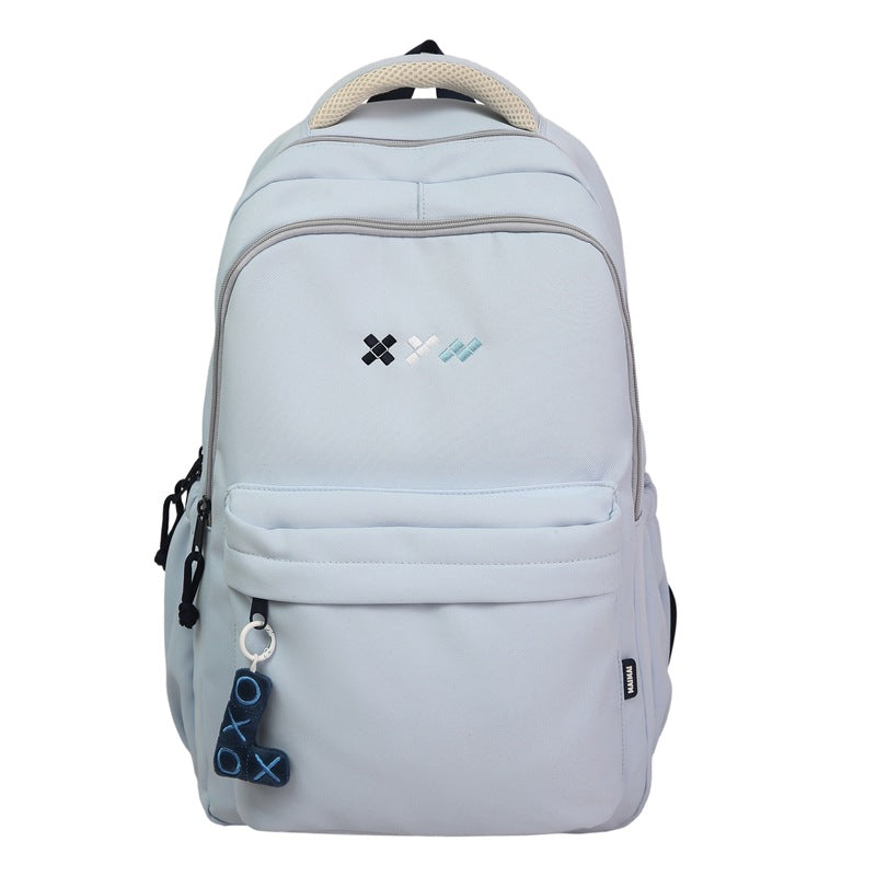 School bag, male and female couples, Japanese cute large-capacity ins backpack, trendy versatile backpack, middle school students